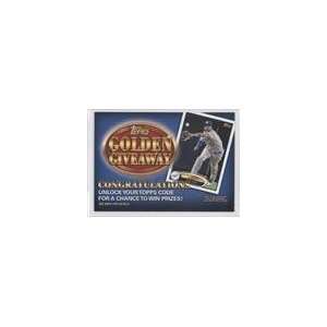  2012 Topps Golden Giveaway Code Cards #GGC5   Matt Kemp 