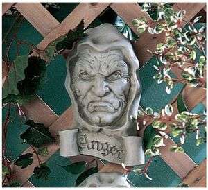   of Anger Wall Plaque Christian 7 Cardinal Human Vices Sculpture  