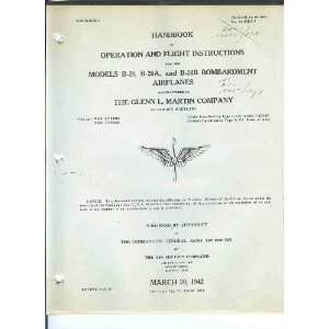   26  Marauder  Aircraft Flight Handbook Manual Martin Glenn Books