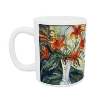  Lilies (oil on canvas) by Gloria Wallington   Mug 