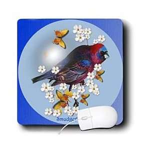   SmudgeArt Bird Art Designs   Varied Bunting   Mouse Pads Electronics