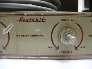 Heathkit Amplifier ~ Tube Amp ~ Model A 5  