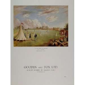  1954 Ad Gooden Fox Vine Cricket Club Sevenoaks Ouless 