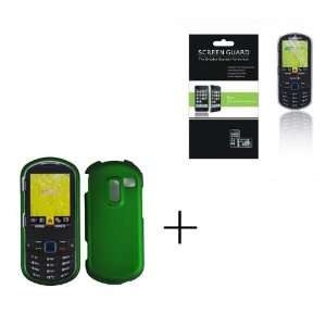 Samsung Exclaim 2 / Restore M570 Green Rubberized Hard Protector Case 