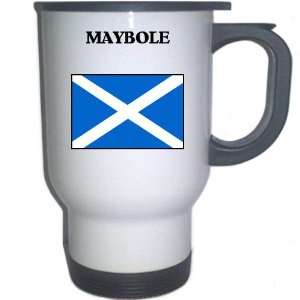  Scotland   MAYBOLE White Stainless Steel Mug Everything 