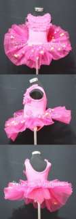 Hot Pink Ruffles Ball Ballet Leotard Tutu Dress 2 7Year  