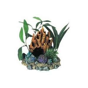  Fire Coral Cave w/Plants   Size 5 x 4.5 x 4.5 Kitchen 