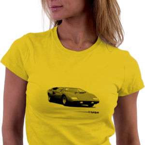 Lamborghini Countach Car T Shirt, Automotive tee, LP300  