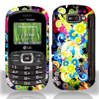   FLOWER Hard HARD CASE COVER for LG VN530 Octane Verizon Wireless