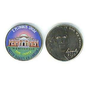   TO MONTICELLO #2   COLORIZED (ONE SIDED)   NICKEL 