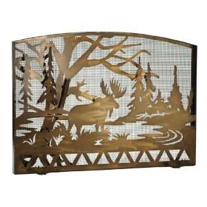  60W X 40H Moose Creek Arched Fireplace Screen