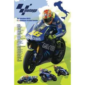  Moto GP   Valentino Rossi by unknown. Size 24.00 X 36.00 