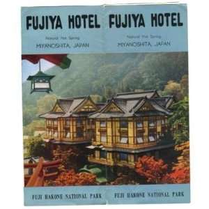  Fujiya Hotel Brochure Miyanoshita Japan 1950s Everything 
