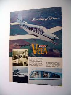 Waco Aircraft VELA Airplane 1968 2 page print Ad  