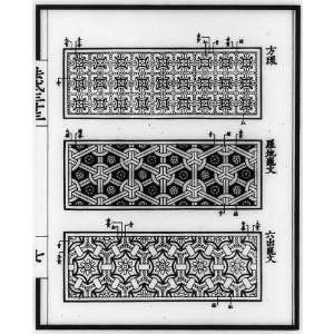  Sung dynasty,art,Geometric designs for panels,1103