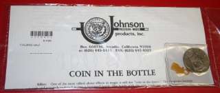 Coin In The Bottle Magic Trick Folding Half by Johnson  