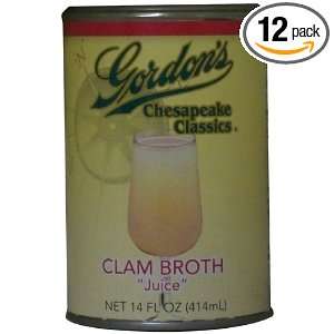 Gordons Chesapeake Classic Clam Broth, 14 Ounce (Pack of 12)  