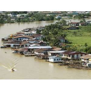  Stilt Houses Along Limbang River, Limbang City, Sarawak 