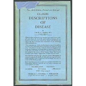  Classic Descriptions of Disease Ralph H. Major Books