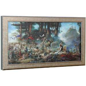   THE INVITATION Signed Canvas FRAMED Noahs Ark Art 