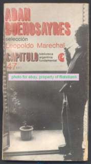 Leopoldo Marechal Book Adan Buenos Ayres 1st Ed 1968  