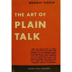 THE ART OF PLAIN TALK Books