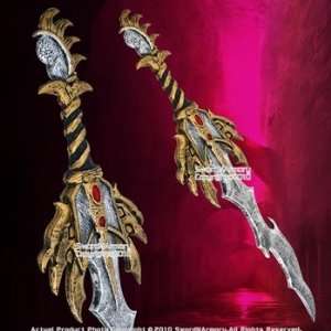   Fantasy Dragon Teeth Saber Sword for Haloween LARP