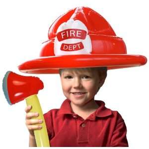  Bluw Inc Inflatable Fireman Hat And Axe Toys & Games
