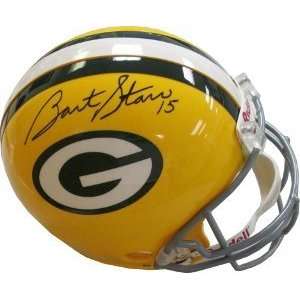  Autographed Bart Starr Helmet   Full Size Proline AS IS 