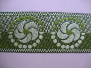 1Yd Jacquard Fabric 2 Wide Trim Ribbon 224 5  