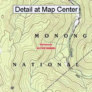  USGS Topographic Quadrangle Map   Richwood, West Virginia 