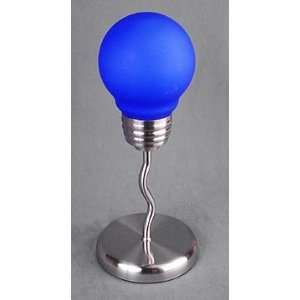 Art Deco Bright Blue LIGHT BULB Desk or Task Lamp