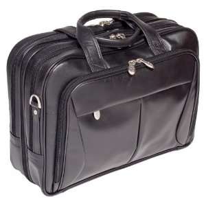  Pearson Expandable Leather Laptop Briefcase by McKlein USA 