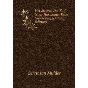   Harmonie Eene Voorlezing (Dutch Edition) Gerrit Jan Mulder Books