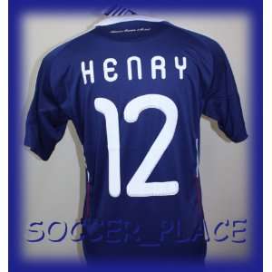 FRANCE WC HOME HENRY 12 FOOTBALL SOCCER JERSEY X LARGE  