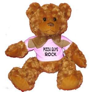  Pizza Guys Rock Plush Teddy Bear with WHITE T Shirt Toys 