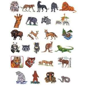  Animal Embroidery Designs on a Brother Embroidery Card 