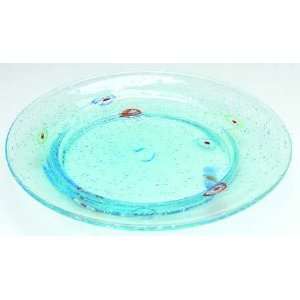  Artland Crystal Fiore Turquoise Canape Plate, Crystal 