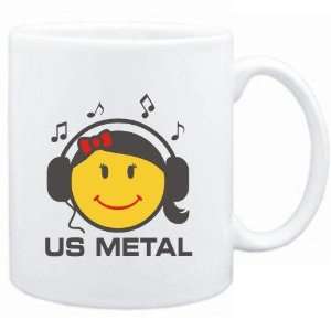  Mug White  Us Metal   female smiley  Music Sports 
