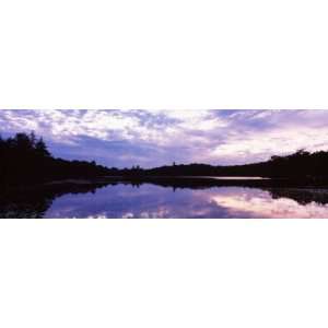 Reflection of Clouds in Pond, Twin Pond, Old Forge, Adirondack 