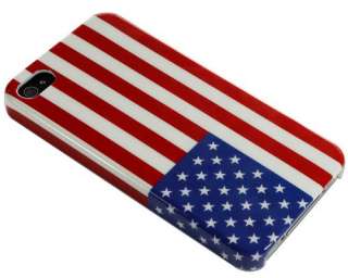 US USA National Flag Hard Case Cover For iPhone 4 4G  