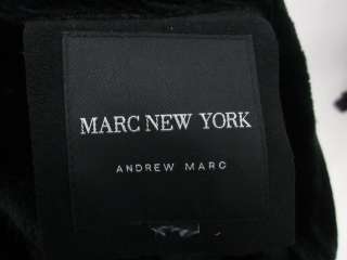 MARC NEW YORK ANDREW MARC Black Faux Shearling Coat XL  
