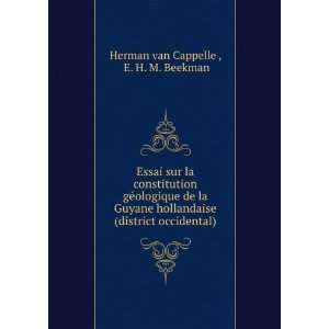   (district occidental) E. H. M. Beekman Herman van Cappelle  Books