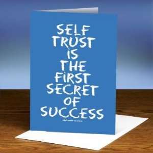  Successories Self Trust (Blue) 25 Pack Greeting Cards 