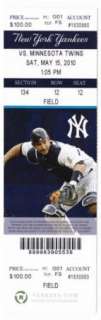 2010 New York Yankees Unused Ticket / Great Pictures  