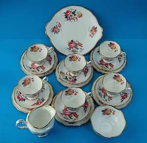 Royal Albert Lady Angela 21 piece Tea Set ~ Circa 1940s  
