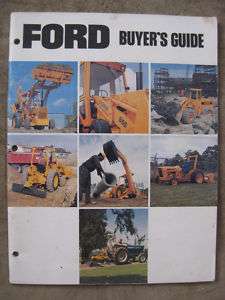 Ford Buyers Guide Backhoes Loader Tractor TW 30 555 445  