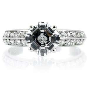  Maderas Engagement Ring   Asscher Cut CZ Jewelry