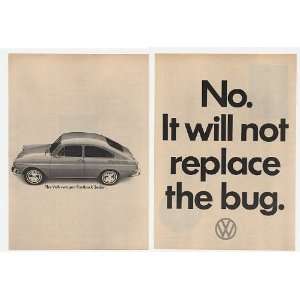  1965 VW Fastback Sedan Will Not Replace Bug 2 Page Print 