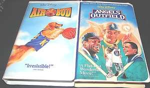 Lot of 2 Disney Video VHS Movies~Angels in the Outfield~Airbud  
